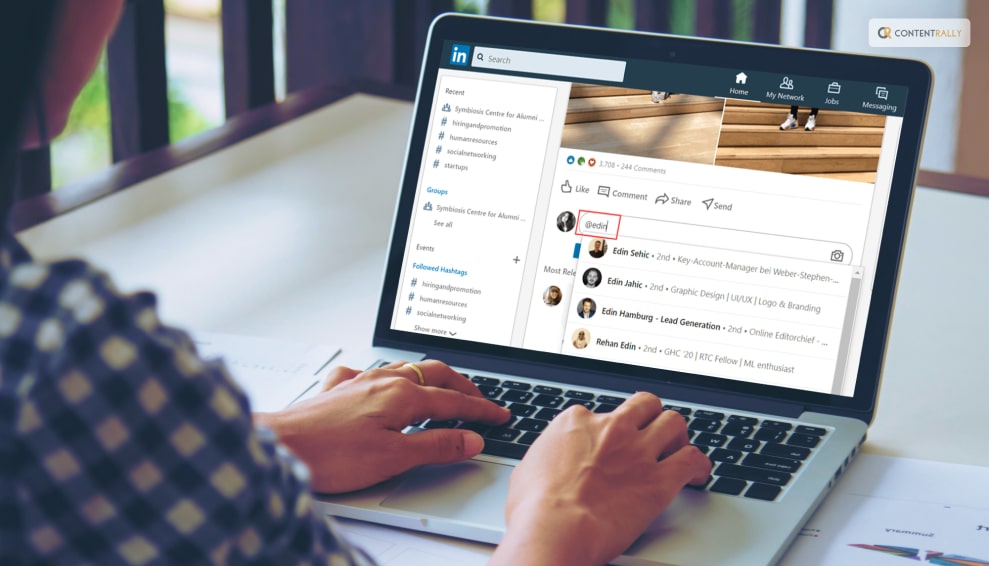 How To Mention People On LinkedIn Comments?