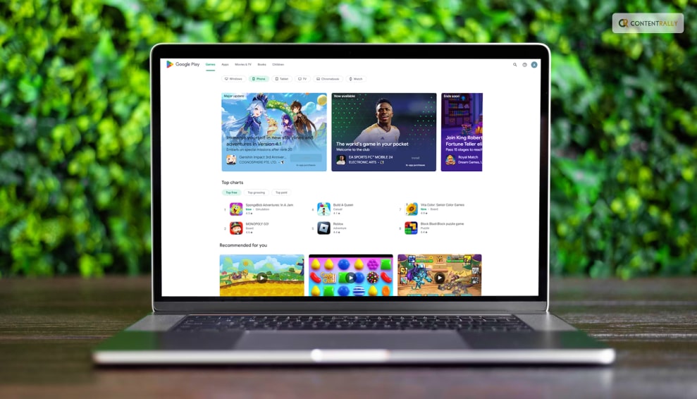 Using The Google Play Website