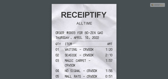What Is Receiptify